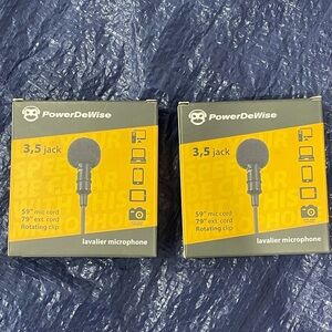 PowerDeWisew Lav Lapel Microphones